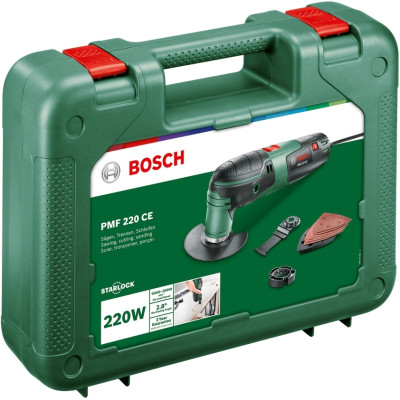 Многофункциональный инструмент реноватор Bosch PMF 220 C 220Вт 15000-20000об/мин 1.1кг Многофункциональный инструмент реноватор Bosch PMF 220 C 220Вт 15000-20000об/мин 1.1кг