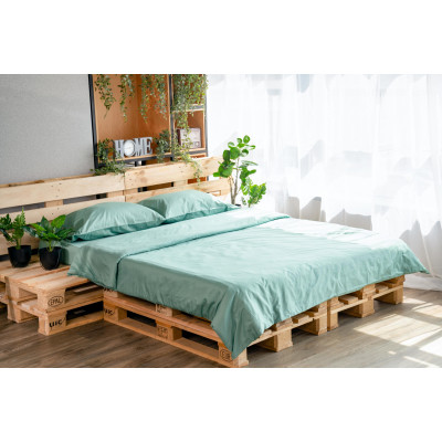 Простирадло ARDESTO Mix&Match, 180х240см, 100% бавовна, сатин, зелений