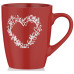 Чашка ARDESTO Heart, 320мл, кераміка, червоний