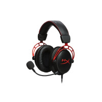 HyperX Гарнітура ігрова Cloud Alpha, mini-jack/dual 3.5мм, 1.3м/2м чорно-червоний HyperX Гарнітура ігрова Cloud Alpha, mini-jack/dual 3.5мм, 1.3м/2м чорно-червоний