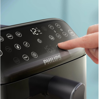 Мультипіч Philips Stacked Dual 2300Вт, чаша-5+5л, сенсорне управл., 6 авто. программ, пластик, чорний Мультипіч Philips Stacked Dual 2300Вт, чаша-5+5л, сенсорне управл., 6 авто. программ, пластик, чорний