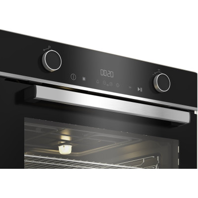 Духовой шкаф Beko электрический, 72л, A+, дисплей, конвекция, черный (BBVM13400XDS)