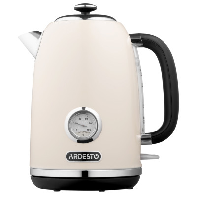 Электрочайник ARDESTO EKL-F410BG 1.8л/2200Вт/strix контроль/нерж. сталь/индикатор температуры/бежевый EKL-F410BG Электрочайник ARDESTO EKL-F410BG 1.8л/2200Вт/strix контроль/нерж. сталь/индикатор температуры/бежевый EKL-F410BG