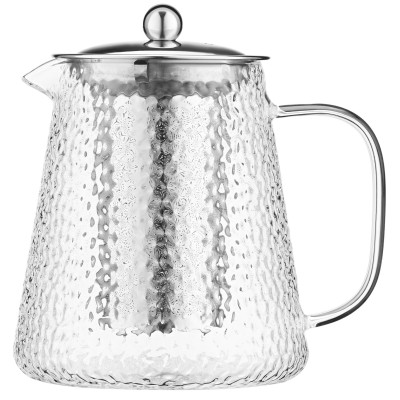 Заварник ARDESTO Gemini 950мл, боросиликатное стекло, нержавеющая сталь, прозрачный