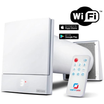 Рекуператор Ventoxx Harmony Smart 0,75м пульт дистанционного управления Wi-Fi LED-индикация защитная крышка Рекуператор Ventoxx Harmony Smart 0,75м пульт дистанционного управления Wi-Fi LED-индикация защитная крышка