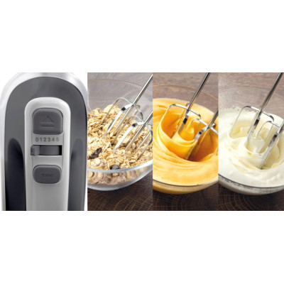 Миксер Gorenje ручной 500Вт, насадки-4 венчики, турборежим, черный M500DCBK