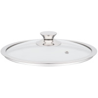 Кришка ARDESTO Gemini, 24см, термостійке скло, нержавіюча сталь