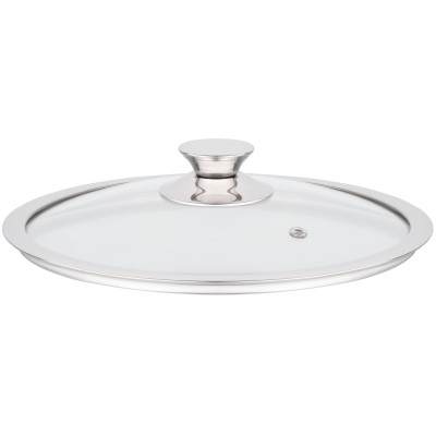 Кришка ARDESTO Gemini, 24см, термостійке скло, нержавіюча сталь