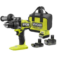 Шуруповерт-дрель ударный аккумуляторный Ryobi ONE+ HP RPD18X-242S 18В 1х2А·час 1х4А·год ЗП 95Нм 500·2100об·мин 1.3кг сумка Шуруповерт-дрель ударный аккумуляторный Ryobi ONE+ HP RPD18X-242S 18В 1х2А·час 1х4А·год ЗП 95Нм 500·2100об·мин 1.3кг сумка
