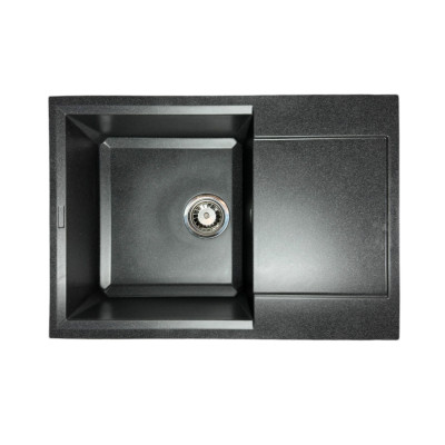 Набір кухонний Adamant Horizon Medium, штучний камінь, прямокут., з крилом, 700х500х230мм, чаша - 1, врізна, графіт + змішувач Набір кухонний Adamant Horizon Medium, штучний камінь, прямокут., з крилом, 700х500х230мм, чаша - 1, врізна, графіт + змішувач