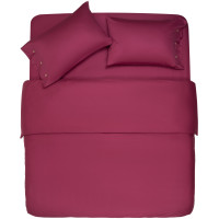 Простирадло ARDESTO Mix&Match, 180х240см, 100% бавовна, сатин, бордовий