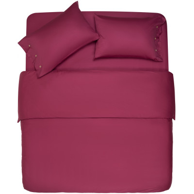 Простирадло ARDESTO Mix&Match, 180х240см, 100% бавовна, сатин, бордовий