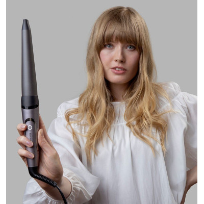 Плойка Remington ProLuxe, конусна, темп.режимів-9, D-19-32mm, 130-210С, кераміка, сріблястий