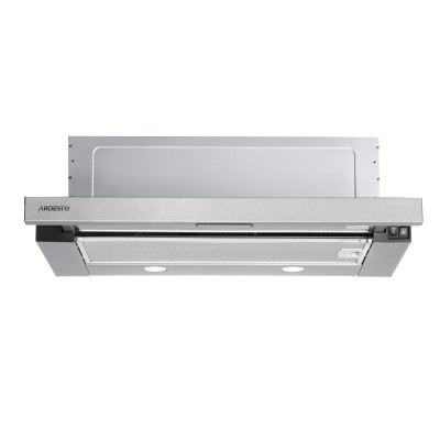 Витяжка Ardesto телескопічна, 60см, 700м3ч, метал, 2х1Вт LED, кнопкове, нерж