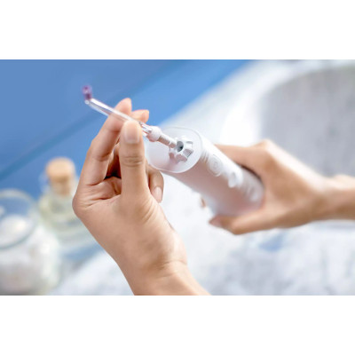 Іригатор Philips портативний Sonicare Cordless Power Flosser 3000, чаша 250 мл, чохол, 2 насадки , білий