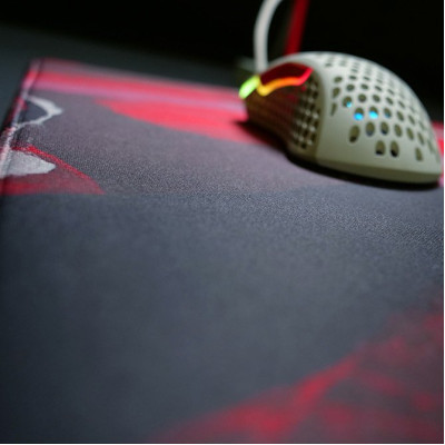 Ігрова поверхня Xtrfy GP4 Abstract Retro, L (460 x 400 x 4мм), червоний