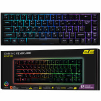 Клавиатура мембранная 2E GAMING KG350 68key, USB-A, EN/UA/RU, RGB, черный Клавиатура мембранная 2E GAMING KG350 68key, USB-A, EN/UA/RU, RGB, черный