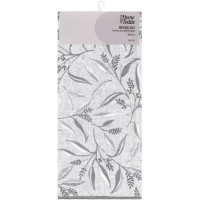 Килимок для сушіння посуду ARDESTO Grey leaves 38x51см, 100% поліестер, cірий