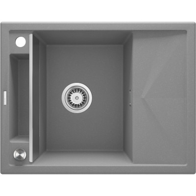 Мийка кухонна Deante Magnetic, граніт, прямокут., з крилом, 640х500х219мм, чаша - 1, врізна, сірий Мийка кухонна Deante Magnetic, граніт, прямокут., з крилом, 640х500х219мм, чаша - 1, врізна, сірий