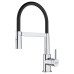Змішувач для кухні Franke Lina, довж.виливу - 215мм, гнучкий, 1важіль, хром-чорний