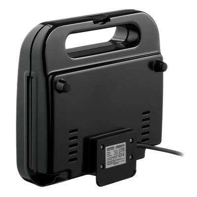 Сендвічмейкер Ardesto 700Вт, 1 пластина-гриль, корпус-пластик, чорний