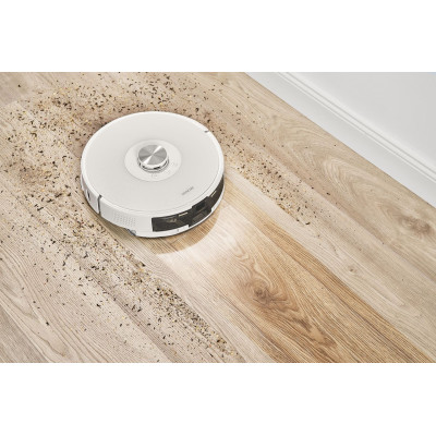 Sencor Робот-пилосос, 400Вт, h=9,8см, вологе прибирання, конт пил -0,45л, вода -0,24л, НЕРА, білий SRV9350WH