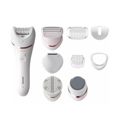 Епілятор Philips 8000 series дисковий, акумуляторний , пінцет.-32, волог.+сух., насадок-8, з підсвіткою, білий Епілятор Philips 8000 series дисковий, акумуляторний , пінцет.-32, волог.+сух., насадок-8, з підсвіткою, білий
