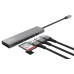 Trust USB-хаб HALYX FAST 3USB+CARD READER USB-C ALUMINIUM