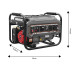 Graphite Генератор бензиновий 58G904, 2.0/2.2кВт, 1х12В та 2х230В (16А), бак 15л, 360г/кВтГ, 40 кг
