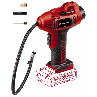 Компрессор воздушный ручной Einhell CE-CC 18 Li - Solo, аккумуляторный 18В PXC, до 12л/мин, 11бар, 0.76кг (без АКБ и ЗУ)