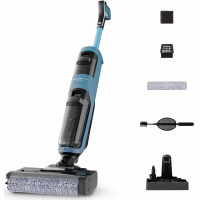 Пилосос Rowenta безпровідний миючий X-Clean 2, 120Вт, конт пил -0.44л, конт для води-0.73л, автон. робота до 35хв, вага-5кг, НЕРА, чорно-блакитний