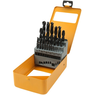 Набір свердел по металу Tolsen HSS, 1-13мм, кейс, 25шт