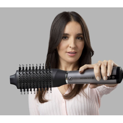 Фен-щітка Remington ProLuxe You Adaptive, 1000Вт, 3 режими, іонізація, хол. обдув, кераміка, сірий