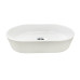 Раковина, умивальник Adamant BESTE NEW, штучний камінь, овальна, без отвору для змішувача та переливу, 540x350x110мм, накладний, білий