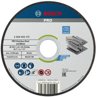 Диск відрізний Bosch Professional для нержавіючої сталі та металу 125x1.6x22.23мм Диск відрізний Bosch Professional для нержавіючої сталі та металу 125x1.6x22.23мм