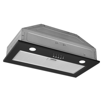 Витяжка Ardesto вбудована, 52см, 700м3ч,  скло, 2х1Вт LED, кнопкове, чорний