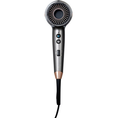 Фен Remington One, 2000Вт, 8 режимів, дифузор,чохол,іоніз-я, хол. обдув, термо-сенсор, сірий