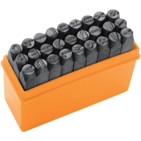 Літери для штампування Tolsen, латинські літери, 6х62мм, HRC 48-52, набір 27шт