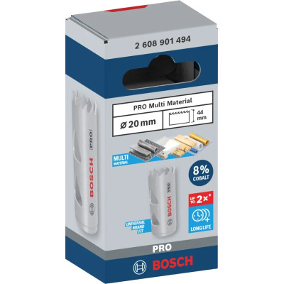 Коронка Bosch Professional Multi Material 20мм з різьбою Коронка Bosch Professional Multi Material 20мм з різьбою
