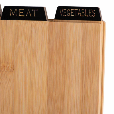 Набір дошок кухонних на підставці ARDESTO Midori, 3шт, 23.5х7.5х27см, бамбук, метал