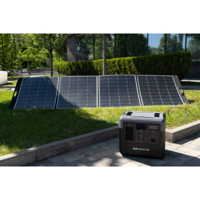 Портативная электростанция 2Е Syayvo 2400 Вт, 2560 Вт/ч, WiFi/BT, параллельное подключение, быстрая зарядка (2E-PPS24256)