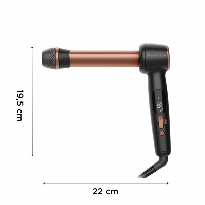 Стайлер Rowenta Twist Curl, автоматичний, темп.режимів-4, 150C–210С, кераміка, рукавика та термопідкладка, чорно-золотий Стайлер Rowenta Twist Curl, автоматичний, темп.режимів-4, 150C–210С, кераміка, рукавика та термопідкладка, чорно-золотий