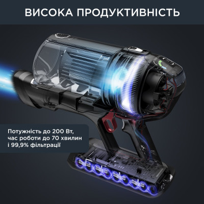 Пылесос Rowenta беспроводной X-Force Flex 14.60 Auto Animal, 48Вт, конт пил -0.9л, автон. работа до 70мин, НЕРА, чёрно-серый (RH9958WA) Пылесос Rowenta беспроводной X-Force Flex 14.60 Auto Animal, 48Вт, конт пил -0.9л, автон. работа до 70мин, НЕРА, чёрно-серый (RH9958WA)