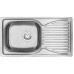 Набір для кухні Deante Doppio, сталева мийка ZEN_0113 + змішувач BYU_060M, сатін
