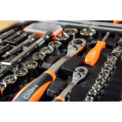 Набір інструментів Neo Tools, діелектричний, 108шт, для електрика 1000В, CrV, кейс Набір інструментів Neo Tools, діелектричний, 108шт, для електрика 1000В, CrV, кейс