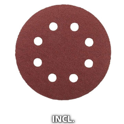 Шліфмашина ексцентрикова акумуляторна Einhell TE-RS 18 Li Kit 18В акб 1х2.5А·год 125мм 14000-22000об/хв 1.2кг Шліфмашина ексцентрикова акумуляторна Einhell TE-RS 18 Li Kit 18В акб 1х2.5А·год 125мм 14000-22000об/хв 1.2кг