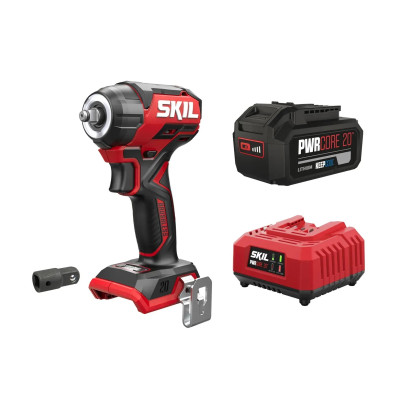 Гайковерт ударний SKIL 3265 CA Compact безщітковий 20В 1х5А·год до 2850об/хв 250Нм 0.9кг Гайковерт ударний SKIL 3265 CA Compact безщітковий 20В 1х5А·год до 2850об/хв 250Нм 0.9кг