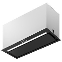 Витяжка Faber вбудована, 70см, 1119м.куб/год, Inka Lux Evo Bk Matt A70, чорний матовий