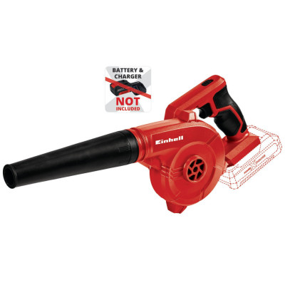 Повітродув акумуляторний Einhell TE-CB 18/180 Li - Solo 18В 180км/год 11500-15500об/хв 0.9кг без АКБ та ЗП Повітродув акумуляторний Einhell TE-CB 18/180 Li - Solo 18В 180км/год 11500-15500об/хв 0.9кг без АКБ та ЗП