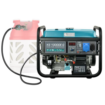 Генератор газобензиновий Konner&Sohnen KS 10000E G, LPG 230В, 8.0кВт, електростартер, 87кг Генератор газобензиновий Konner&Sohnen KS 10000E G, LPG 230В, 8.0кВт, електростартер, 87кг